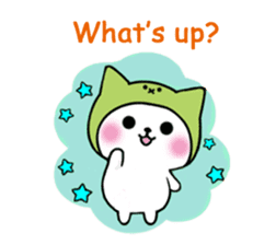 Cute cat of the hat (ENG.ver) sticker #7847896
