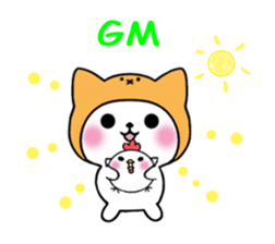 Cute cat of the hat (ENG.ver) sticker #7847897