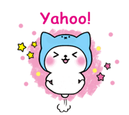 Cute cat of the hat (ENG.ver) sticker #7847917