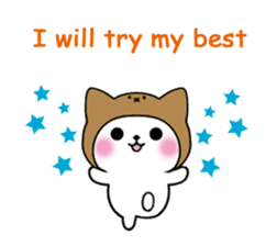 Cute cat of the hat (ENG.ver) sticker #7847921