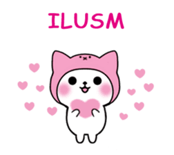 Cute cat of the hat (ENG.ver) sticker #7847922