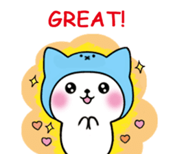 Cute cat of the hat (ENG.ver) sticker #7847923
