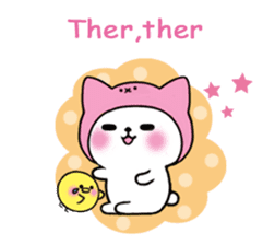 Cute cat of the hat (ENG.ver) sticker #7847926