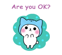 Cute cat of the hat (ENG.ver) sticker #7847927