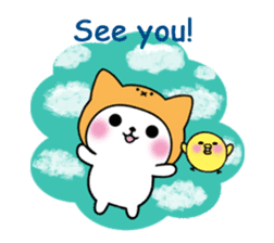 Cute cat of the hat (ENG.ver) sticker #7847931