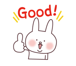 A good friend rabbit and bear sticker #7848463