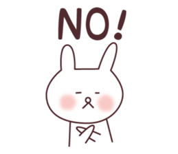 A good friend rabbit and bear sticker #7848478