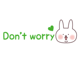 A good friend rabbit and bear sticker #7848485