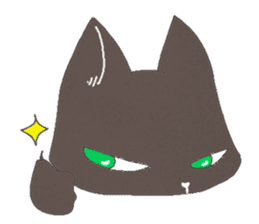 Cool black cat sticker #7848499