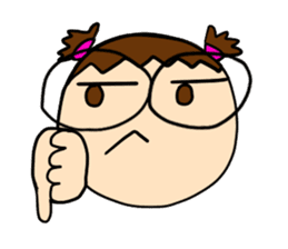 Point of View: The Glasses Girl sticker #7848819