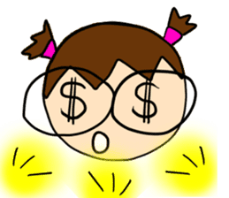 Point of View: The Glasses Girl sticker #7848825