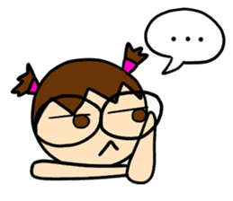 Point of View: The Glasses Girl sticker #7848828