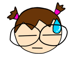 Point of View: The Glasses Girl sticker #7848830