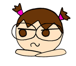 Point of View: The Glasses Girl sticker #7848835