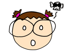 Point of View: The Glasses Girl sticker #7848838