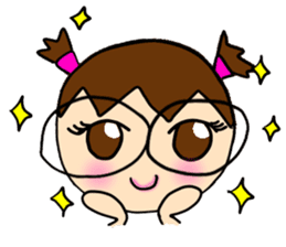 Point of View: The Glasses Girl sticker #7848839