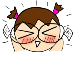 Point of View: The Glasses Girl sticker #7848840