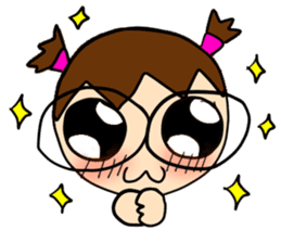 Point of View: The Glasses Girl sticker #7848841