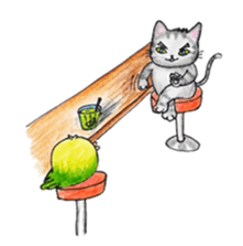 Cat and Bird of Brazil sticker #7849265