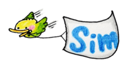 Cat and Bird of Brazil sticker #7849274