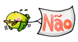 Cat and Bird of Brazil sticker #7849275