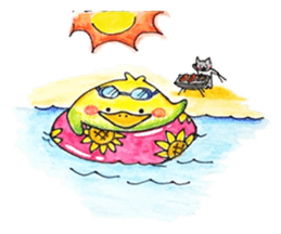 Cat and Bird of Brazil sticker #7849282