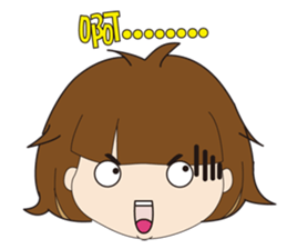 Q girl sticker #7850020