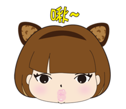 Q girl sticker #7850041