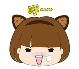 Q girl sticker #7850044