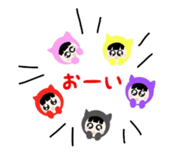 Colorful cat of Niko-chan sticker #7851152