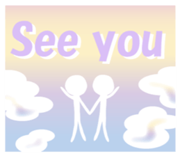 Life sky blue 2 sticker #7852091