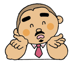 A plump soil beard muscular salaryma sticker #7852573