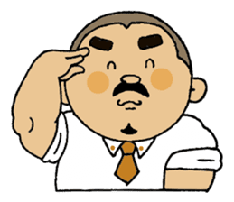 A plump soil beard muscular salaryma sticker #7852575