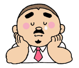 A plump soil beard muscular salaryma sticker #7852576