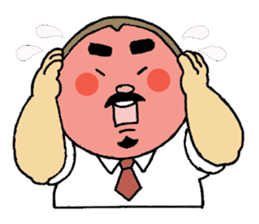 A plump soil beard muscular salaryma sticker #7852578