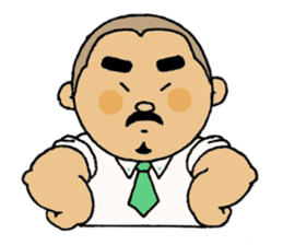 A plump soil beard muscular salaryma sticker #7852579