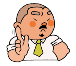 A plump soil beard muscular salaryma sticker #7852580