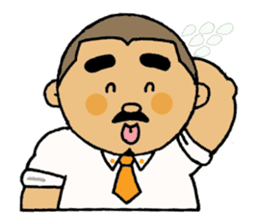 A plump soil beard muscular salaryma sticker #7852583