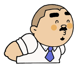 A plump soil beard muscular salaryma sticker #7852585