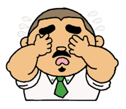 A plump soil beard muscular salaryma sticker #7852586