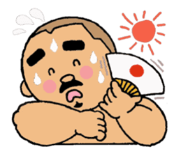 A plump soil beard muscular salaryma sticker #7852590