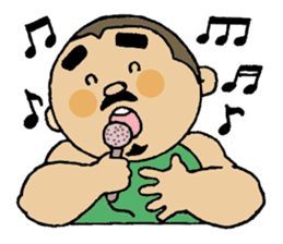 A plump soil beard muscular salaryma sticker #7852592