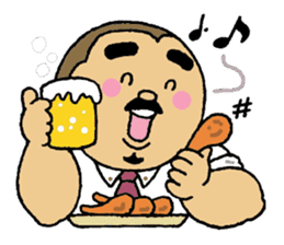 A plump soil beard muscular salaryma sticker #7852593