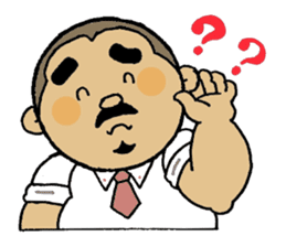 A plump soil beard muscular salaryma sticker #7852595