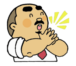 A plump soil beard muscular salaryma sticker #7852596