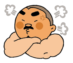 A plump soil beard muscular salaryma sticker #7852599