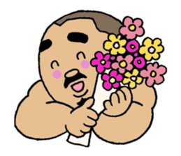 A plump soil beard muscular salaryma sticker #7852600