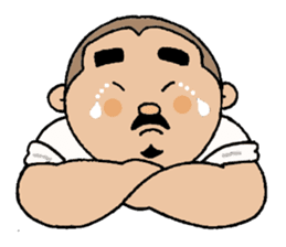 A plump soil beard muscular salaryma sticker #7852601