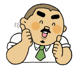 A plump soil beard muscular salaryma sticker #7852603