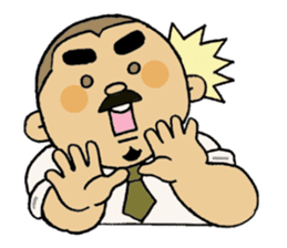 A plump soil beard muscular salaryma sticker #7852609